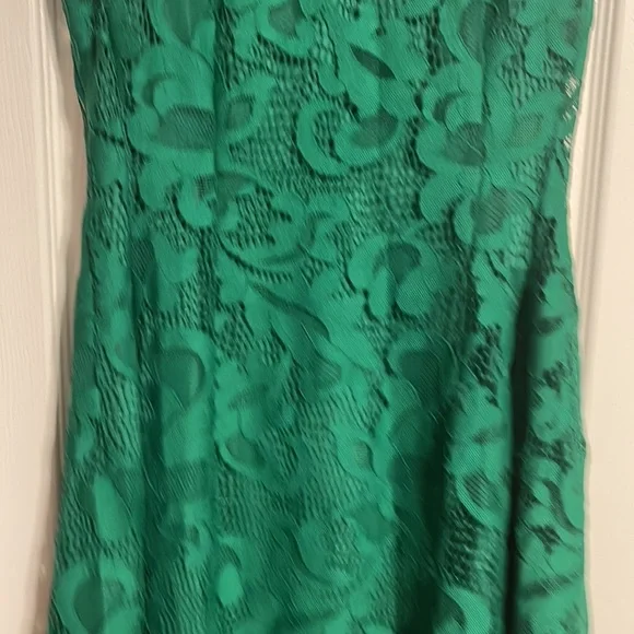 NWOT Eva Mendes for New York & Co lace overlay sleeveless green dress size 4 - Picture 8 of 14